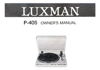 Luxman P-405-Owners-Manual 